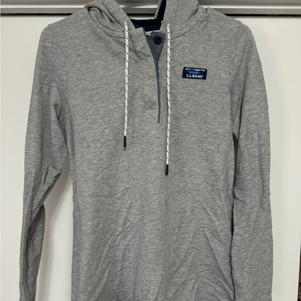 Ll bean 1/4  button up hoodie. Worn a handful of times